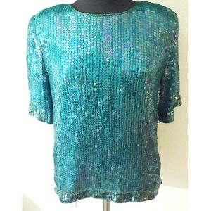 Vintage Sequin top size M